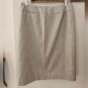 Calvin Klein Grayish Brown Lined Pencil Skirt Size 8